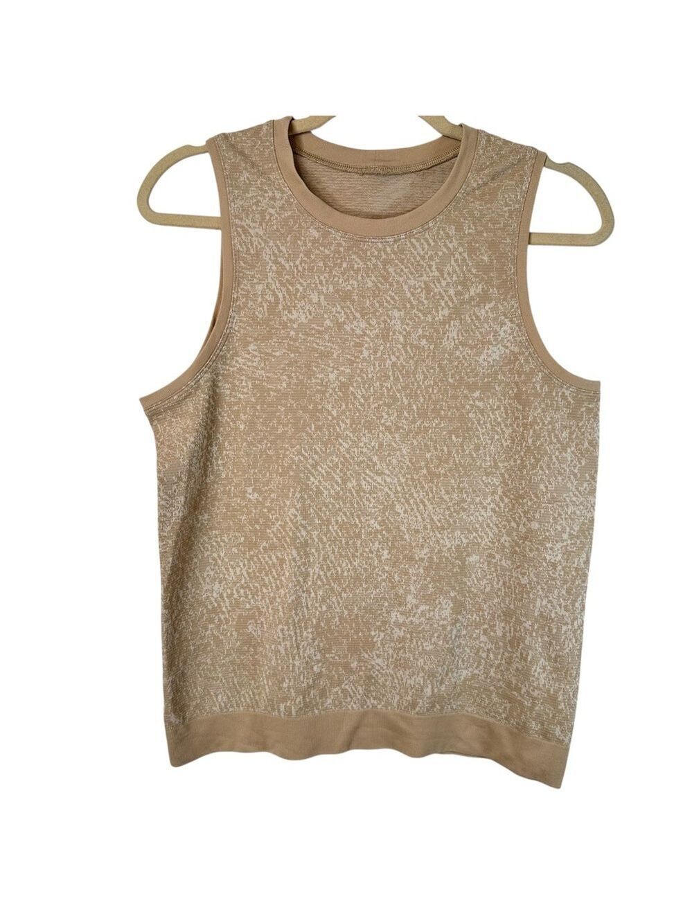 Lululemon Swiftly Breathe Tank Top Women 12 Tan Sleeveless Athleisurecore - Picture 3 of 8